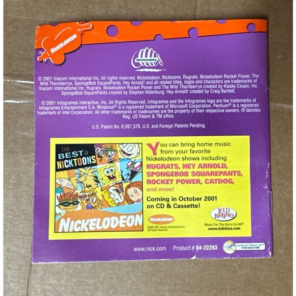 Viacom International Nicktoons 2001 Orange and Green PC Powered Microphone Toy - Picture 5 of 5